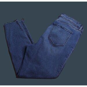 Old Navy Womens Rockstar Super Skinny Ankle Jeans 14 Distressed Extra High-Rise